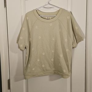 Madewell daisy sweatshirt tshirt